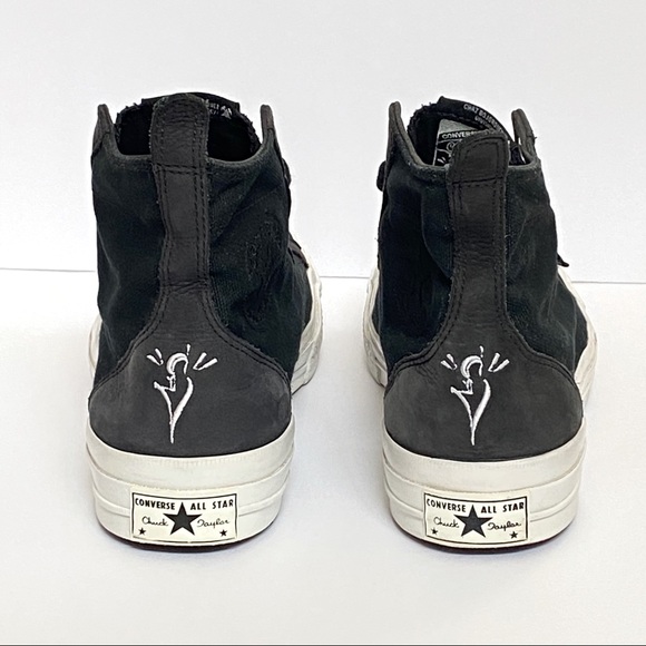 Graffiti artist Chaz Bojorquez Converse Chuck Taylor black high top sneaker shoe - Picture 7 of 13